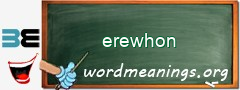 WordMeaning blackboard for erewhon